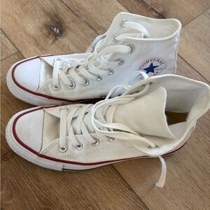 Converse White High-Top Sneakers